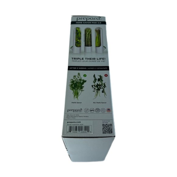 Prepara Herb Savor Pod 2.0 Fresh Herb Storage, 3-pack NIB - Picture 3 of 4
